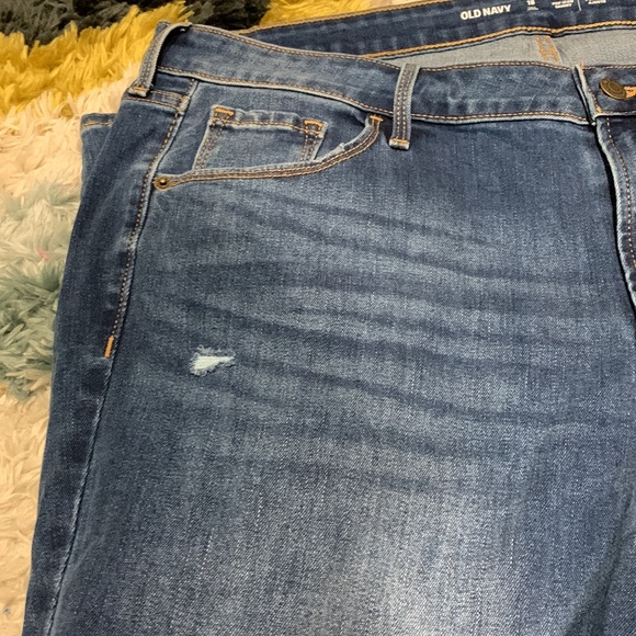Old Navy Pop Icon Skinny Distressed Jeans Size 18 Tall NWT - Picture 4 of 9